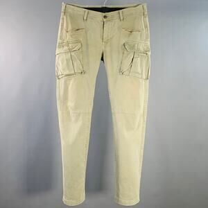 DEPARTMENT FIVE Size 34 Olive Cotton Cargo Jeans